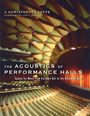 Tallinna Tehnikakõrgkool - J. Christopher Jaffe The Acoustics of Performance Halls - raamatu kaanefoto