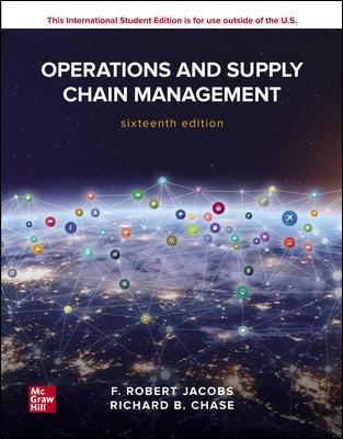 Tallinna Tehnikakõrgkool - F. Robert Jacobs, Richard B. Chase Operations and Supply Chain Management - raamatu kaanefoto