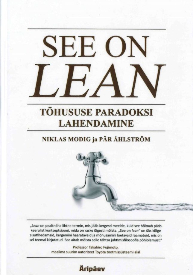 Tallinna Tehnikakõrgkool - Niklas Modig See on lean - raamatu kaanefoto