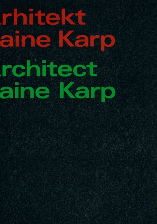 Tallinna Tehnikakõrgkool - Arhitekt Raine Karp - raamatu kaanefoto