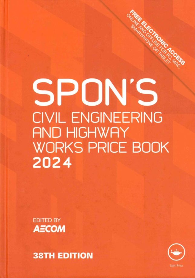 Tallinna Tehnikakõrgkool - Spon`s Civil Engineering and Highway Works Price Book - raamatu kaanefoto