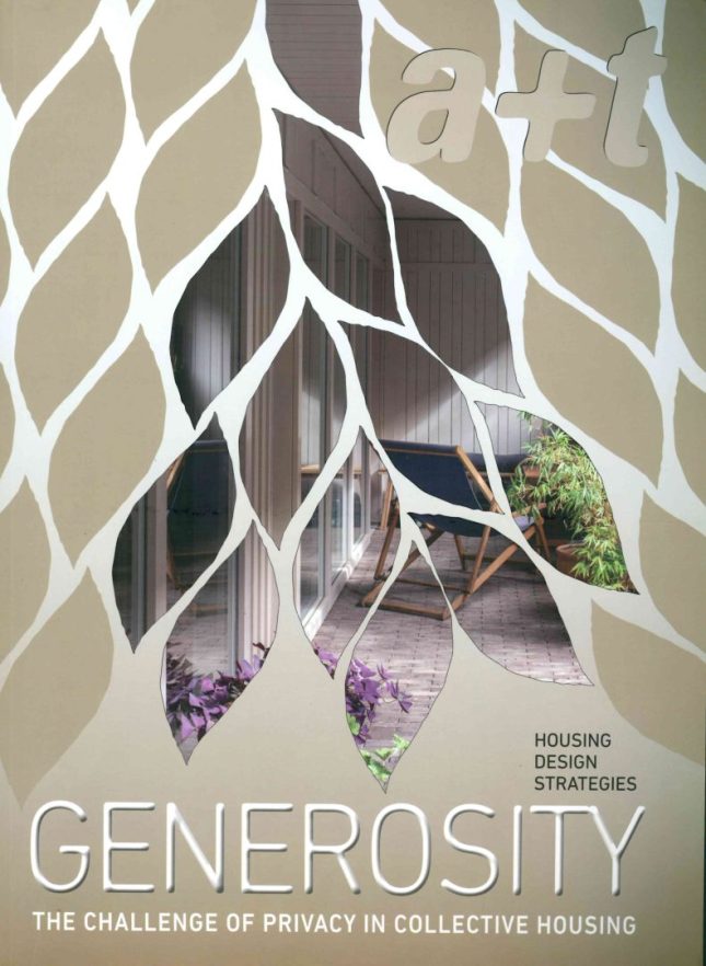 Tallinna Tehnikakõrgkool - Generosity : the Challenge of Privacy in Collective Housing - raamatu kaanefoto