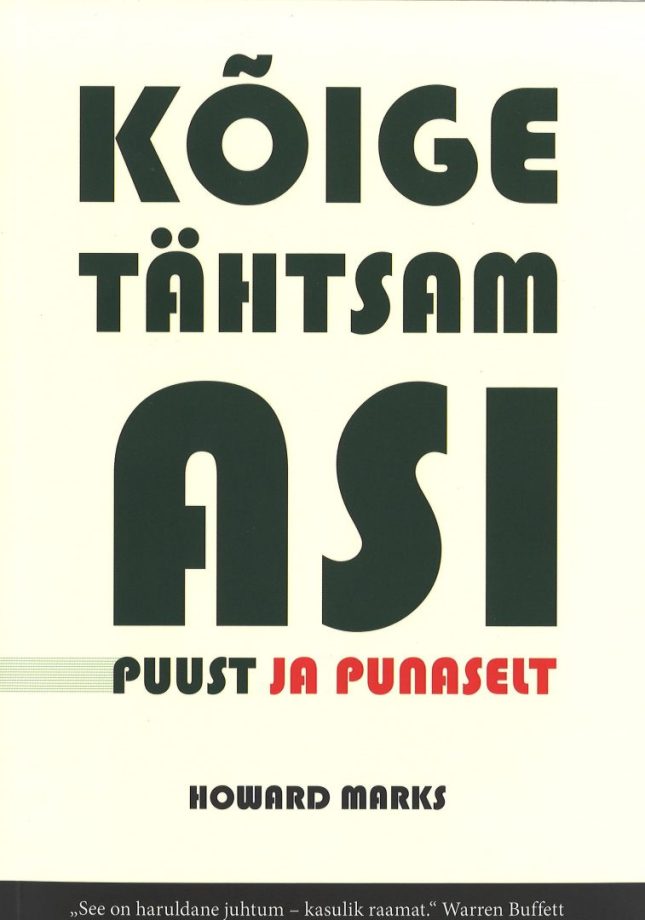 Tallinna Tehnikakõrgkool - Kõige tähtsam asi puust ja punaselt - raamatu kaanefoto